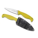 SPYDERCO Fish Hunter Lightweight Yellow H1 Serrated Edge - Spyderco