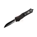 COBRATEC LG CTK-1 Drop Point Non-Serrated Black Handle - Cobratec