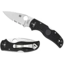 SPYDERCO Native 5 Lightweight Black Partially Serrated Edge - Spyderco