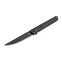 BOKER PLUS Burnley Kwaiken Air Flipper Knife 3.5" Trailing Point Blade - Black G10 Handles - Boker