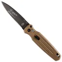 GERBER KNIVES Mini Covert Auto, Coyote Brn, Fine Edge/Blk Blade - Gerber