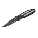 BOKER PLUS Kalashnikov 74 Auto Folding Knife 3.35" Clip Point Blade - Black Aluminum Handles - Boker