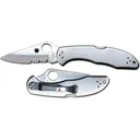 SPYDERCO Delica 4 Stainless Partially Serrated Edge - Spyderco