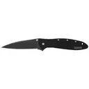 KERSHAW KNIVES Leek 3" Black DLC Flipper SpeedSafe Assisted Open - Kershaw Knives