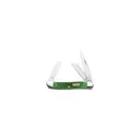 CASE KNIVES John Deere Corncob Jig Bright Grn Bone Med Stockmn - Case Knives