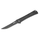 CRKT Jeff Park Jumbones Blackout Folding Knife 4.85" Plain Blade w/ Black Aluminum Handles - Crkt