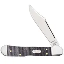CASE KNIVES Smooth Purple Curly Maple Mini CopperLock Pocket Knife 3.63" Closed - Case Knives
