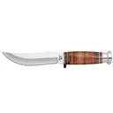 CASE KNIVES Mushroom Cap Leather Huntr 323-5 SS Leather Sheath - Case Knives