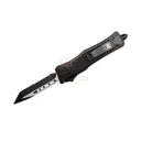 COBRATEC Mini CTK-1 Tanto/ Serrated Black Handle - Cobratec