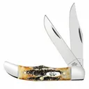 CASE KNIVES Genuine Stag Pocket Hunter Clip/Skinner - Case Knives