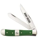 CASE KNIVES John Deere - Green Synthetic Trapper (4254 SS) - Case Knives