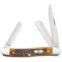 CASE KNIVES Antique Bone-Rogers Corn Cob Jig Medium Stockman - Case Knives