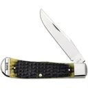 CASE KNIVES Tony Bose Russel Jig Olive Green Bone 4.63" Closed - Case Knives