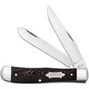 CASE KNIVES Black Sycamore Wood - Trapper (7254 SS) - Case Knives