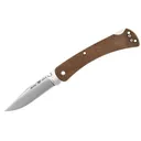 BUCK KNIVES Slim Hunter 3.75" Clip Blade Brown Micarta Handle - Buck Knives