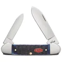 CASE KNIVES Navy Blue Bone - Rogers Jig Canoe (62131 SS) - Case Knives