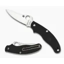 SPYDERCO UK Penknife Ltwt Blk Slip Joint/Drop Point Plain - Spyderco