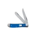 CASE KNIVES Blue G10 Mini-Trapper Pocket Knife 3.5" Closed - Case Knives