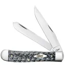 CASE KNIVES Black & White Carbon Fiber - Trapper (10254 SS) - Case Knives