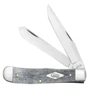 CASE KNIVES Mini Copper Lock Clip Point/Spey Gray Bone Handle - Case