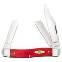 CASE KNIVES Dark Red Bone Stockman Clip Point/Sheepsfoot/Spey - Case