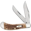 CASE KNIVES Pocket Worn Bone Saddlehorn 3.375" Closed - Case Knives