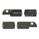 SPYDERCO Dog Tag Carbon Fiber/G-10 Lam Blk Blade Plain Edge - Spyderco