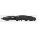 SOG ZOOM MINI- PARTIALLY SERRATED BLACK TINI - Sog