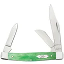 CASE KNIVES Emerald Bone Medium Stockman Folding Knife 3.63" Closed - Case Knives