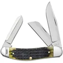 CASE KNIVES Tony Bose Russell Jig Olive Green Bone Sowbelly - Case Knives