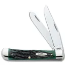 CASE KNIVES Pocket Worn Bermuda Grn Bone Peach Seed Jig Trappr - Case Knives