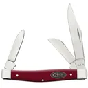 CASE KNIVES Mulberry Medium Stockman 3.25" 3-Blade Pocket Knife | Synthetic - Case Knives