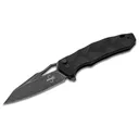 BOKER PLUS Kirke Folding Knife 3.39" Wharncliffe Blade | Black G10 Handles + Button Lock - Boker