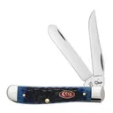 CASE KNIVES Navy Blue Bone Rogers Jig Mini Trapper (6207 SS) - Case Knives