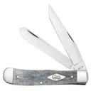 CASE KNIVES Mini Copper Lock Pen/Spear Smooth Gray Bone Handle - Case