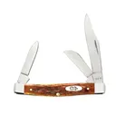 CASE KNIVES Medium Stockman - Peach Seed Jig Harvest Orange Bone - Case Knives