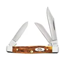CASE KNIVES Small Stockman - Peach Seed Jig Harvest Orange Bone - Case Knives
