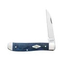 CASE KNIVES Mini Trapper - Smooth Blue Denim Canvas Laminate - Case Knives