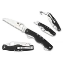SPYDERCO ClipiTool Rescue G-10 Black Serrated Edge - Spyderco