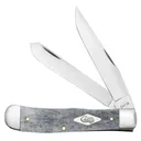 CASE KNIVES Jack Medium Clip Point/Pen Smooth Gray Bone Handle - Case