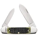 CASE KNIVES Olive Green Bone - Russell Jig Canoe - Case Knives