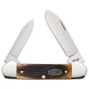 CASE KNIVES Barnboard Antique Bone Canoe - Case Knives