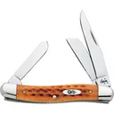 CASE KNIVES Pocket Worn Harvest Org Bone Corncob Jig Med Stkmn - Case Knives