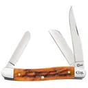 CASE KNIVES Autumn Bone Deep Canyon Jigged Med Stockman - Case Knives