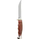KA-BAR Hunter 8-1/8"-Stacked Leather Handle Straight Edge - Ka-Bar