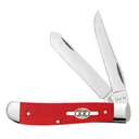 CASE KNIVES Smooth Red G-10 Mini Trapper (10207 SS) - Case Knives