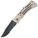 KA-BAR Mule Folder-Desert Tan Pocket Clip Serr Edge - Ka-Bar