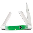 CASE KNIVES Clover Bone Sawcut Jig Medium Stockman - Case Knives