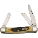 CASE KNIVES 6318 SS Sawcut Antq Bone Med S - Case Knives