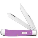 CASE KNIVES Ichthus Purple Synthetic - Trapper (4254 SS) - Case Knives